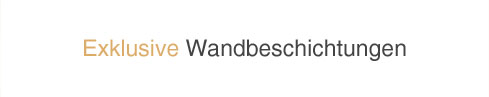 Wandbeschichtungen